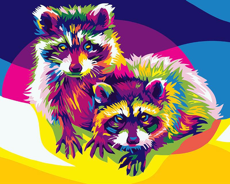 Картина за номерами Brushme Райдужні єноти 40x50 см (BK-GX26202)
