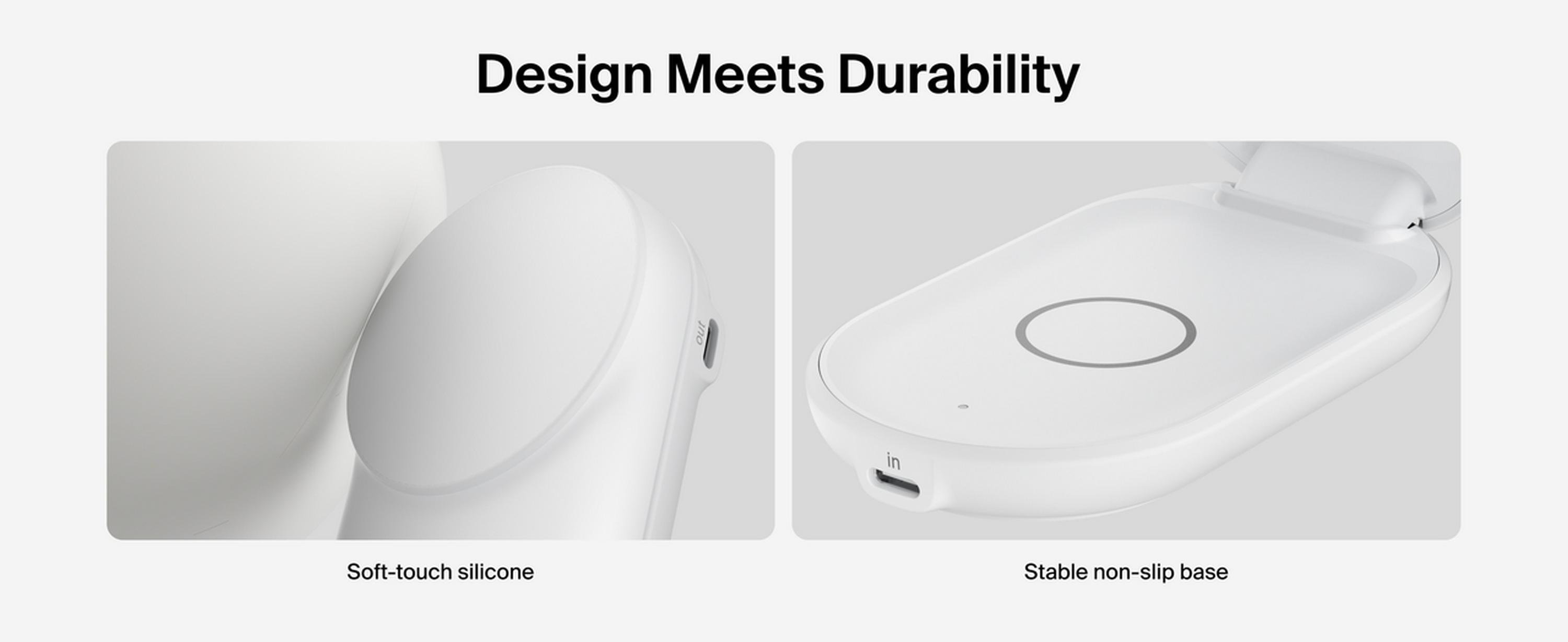 Зарядний пристрій бездротовий Belkin UltraCharge 2в1 Foldable Magnetic Charging 25 Вт Білий (WIZ039KQ 30492712) - фото 9 Зарядний пристрій бездротовий Belkin UltraCharge 2в1 Foldable Magnetic Charging 25 Вт Білий (WIZ039KQ 30492712) - фото 9