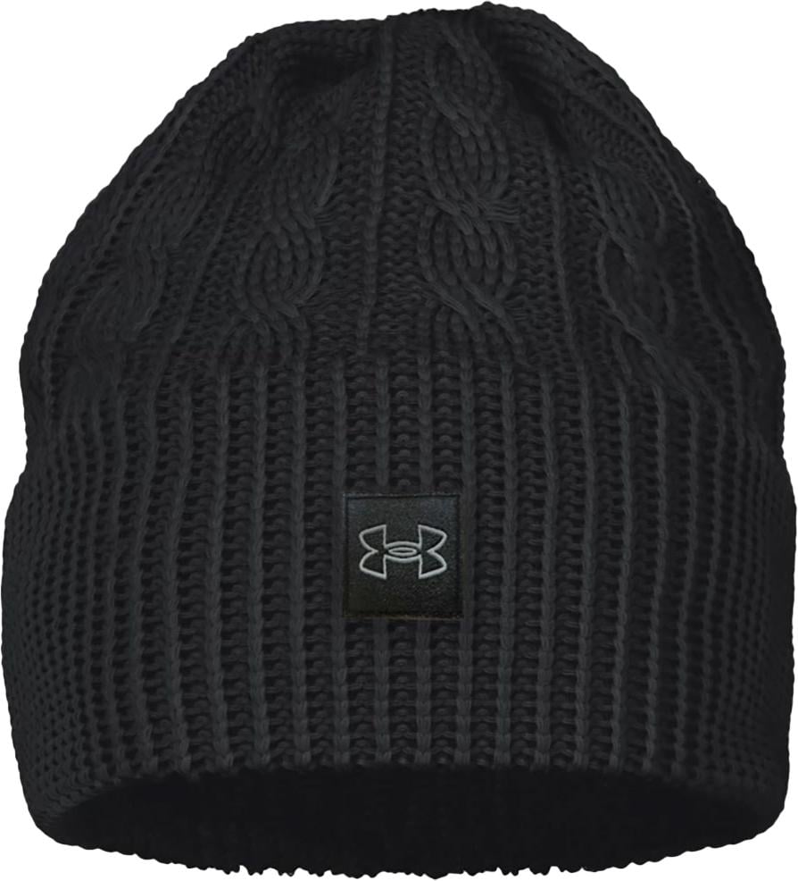 Шапка женская Under Armour HALFTIME CABLE KNIT BEANIE Черный (1379995-001) Шапка женская Under Armour HALFTIME CABLE KNIT BEANIE Черный (1379995-001)