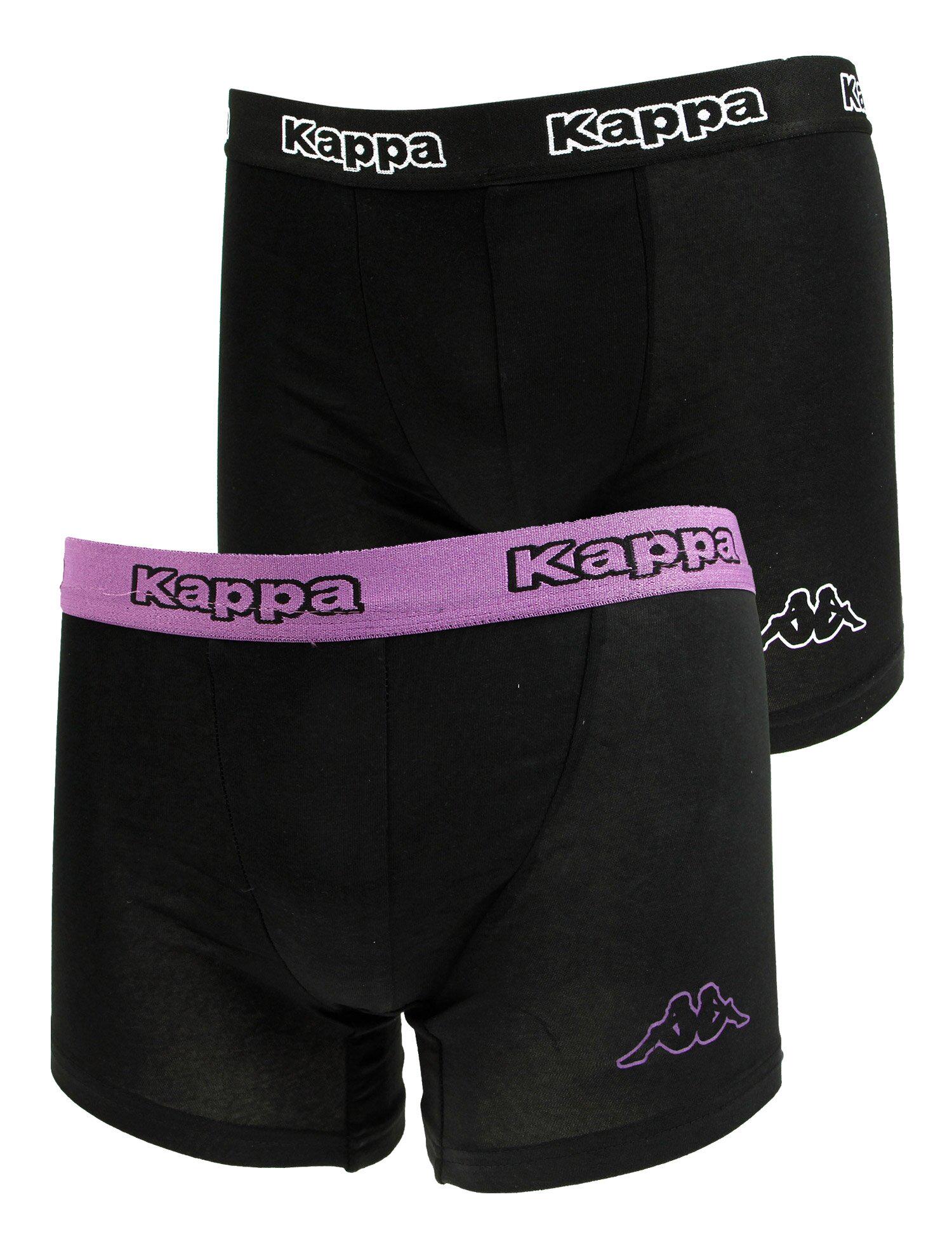 Трусы-боксеры Kappa Boxers S 2 шт. Black/Violet (304JB30-987)