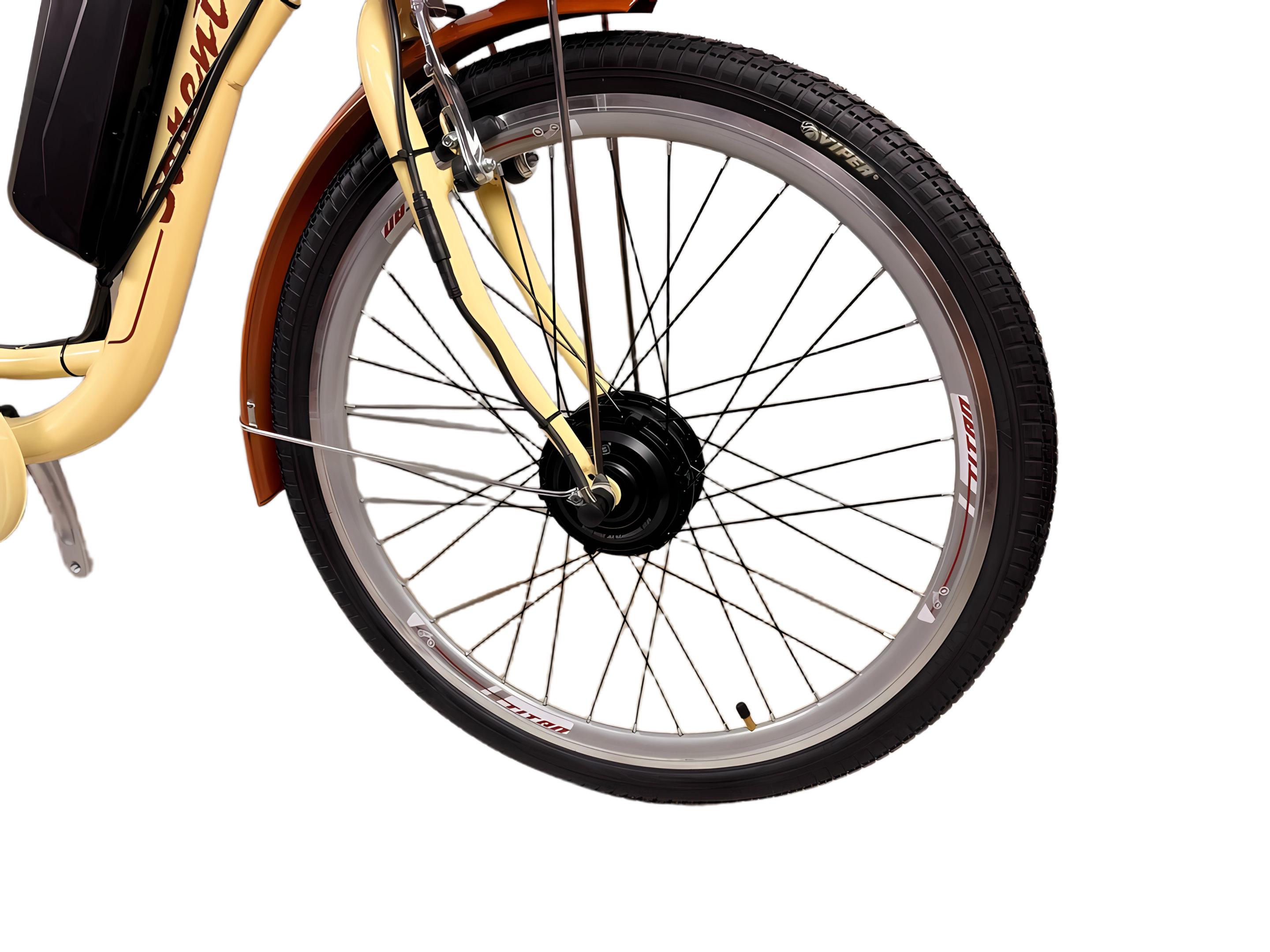 Електровелосипед Titan Sorento 26" 18" Кремовий передній 350 W/36 V/10 Ah - фото 4