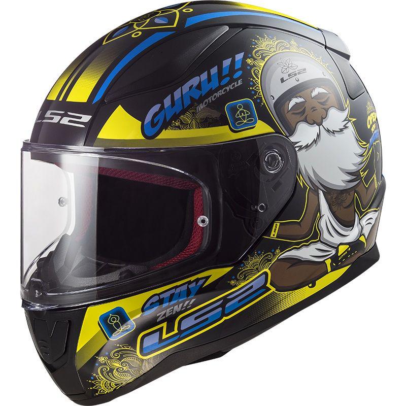 Мотошлем LS2 FF353 Rapid Buddha L Gloss Black/Yellow (26505)