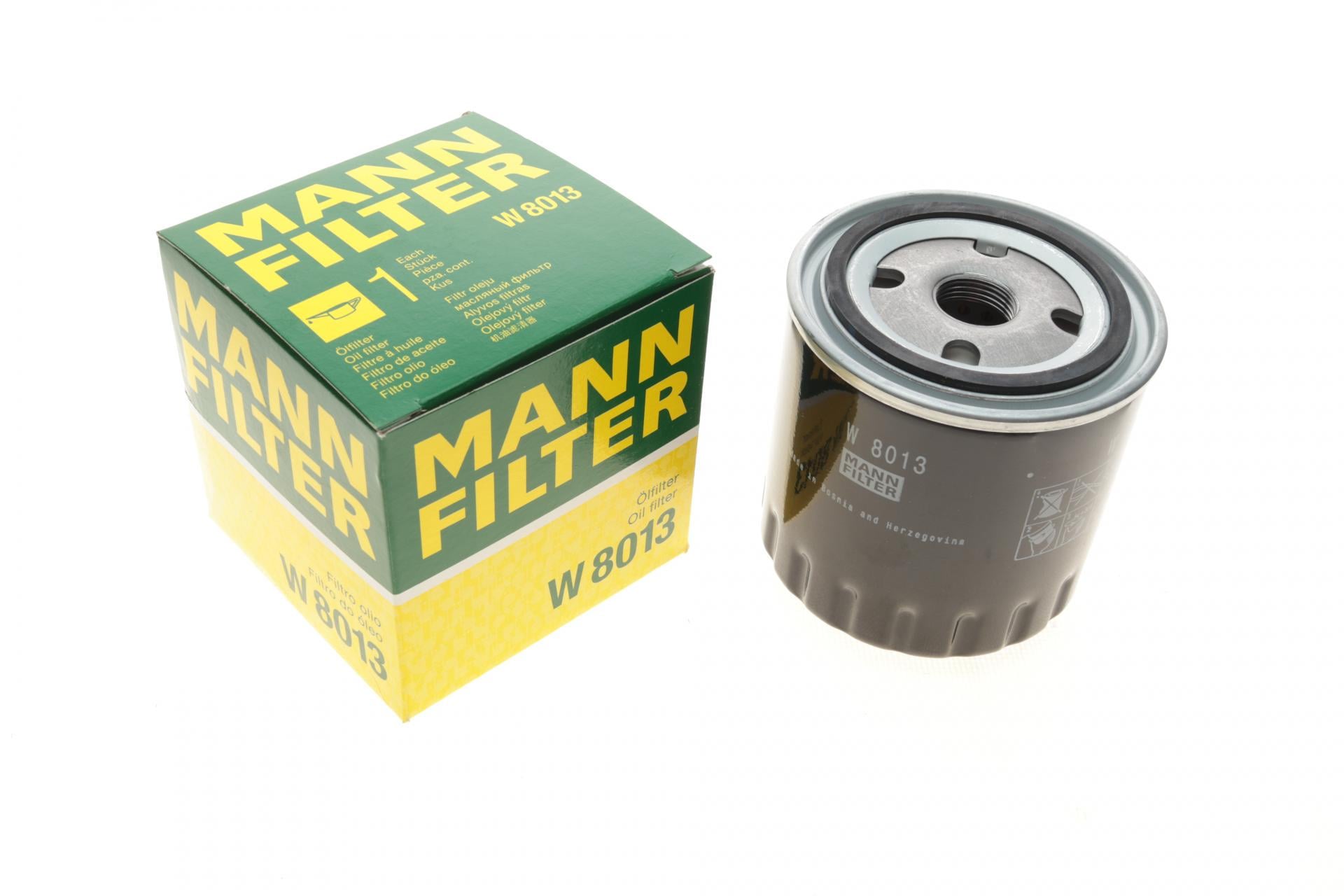 Фильтр масляный Mann-Filter для Renault Megane III/Laguna III 1,9dCi/3,0dCi 08- (W 8013)