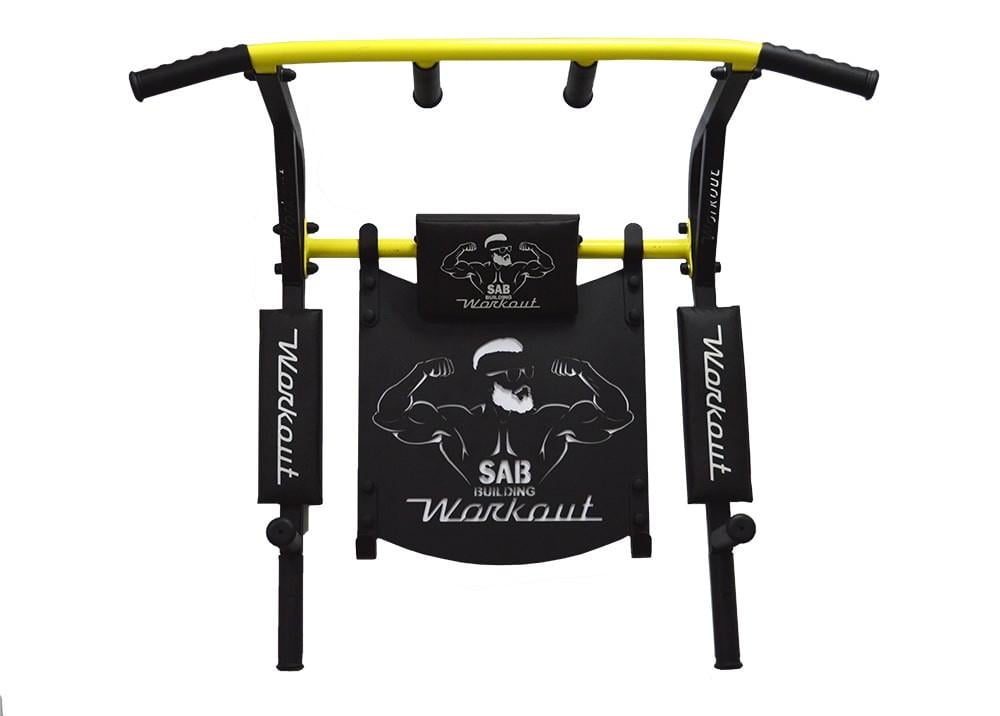 Турнік-бруси SAB Workout WО настінний розбірний з рамкою та адаптивною спинкою для преса (0039)