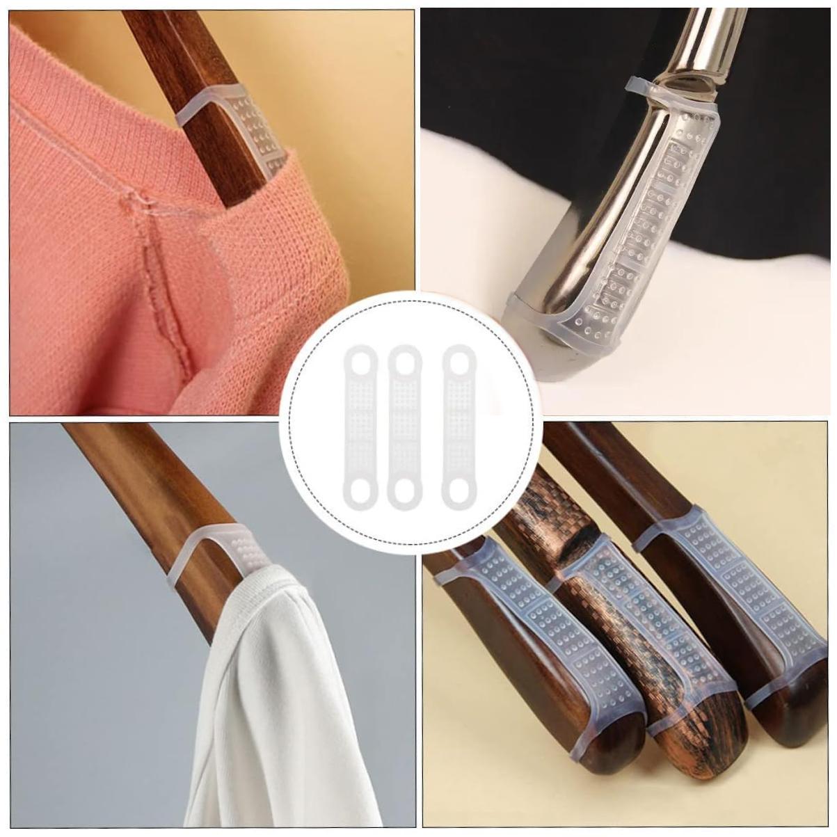 Накладки антискользящие для плечиков 10 шт. Прозрачный - фото 5 Накладки антискользящие для плечиков 10 шт. Прозрачный - фото 5