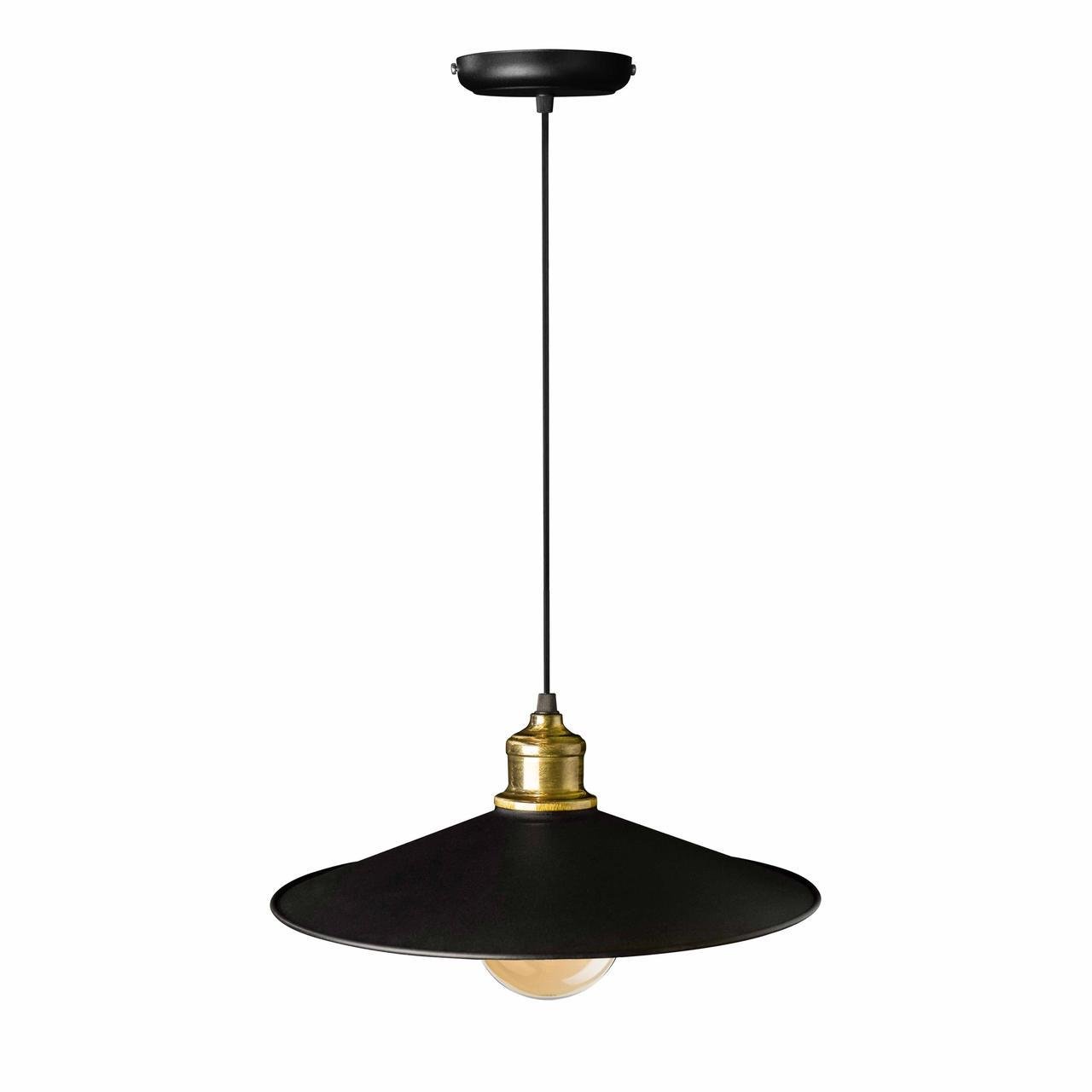 Подвесной светильник MSK ELECTRIC А-118 Brooklyn с плафоном под лампу Е27 Черный (1303719692) - фото 2