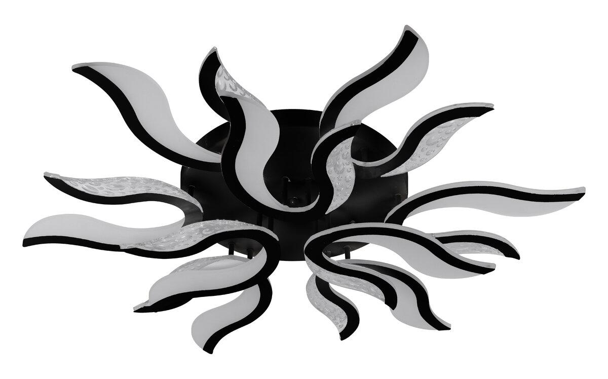 Люстра стельова світлодіодна Light House SRS-19656/9 BK 112W Чорний