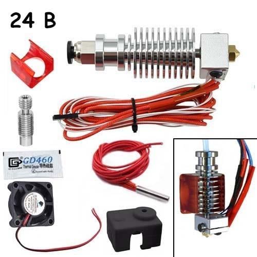 Хотенд екструдер Trianglelab E3D 24В 24В 1,75 мм і металевий термобар'єр (374875) - фото 2 Хотенд екструдер Trianglelab E3D 24В 24В 1,75 мм і металевий термобар'єр (374875) - фото 2