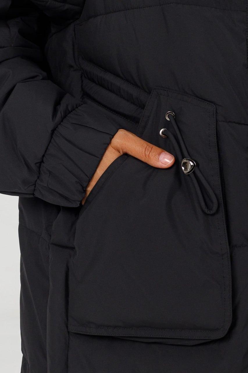 Куртка-пуховик жіноча р. 50 Чорний (3507a/50) - фото 2 Куртка-пуховик жіноча р. 50 Чорний (3507a/50) - фото 2