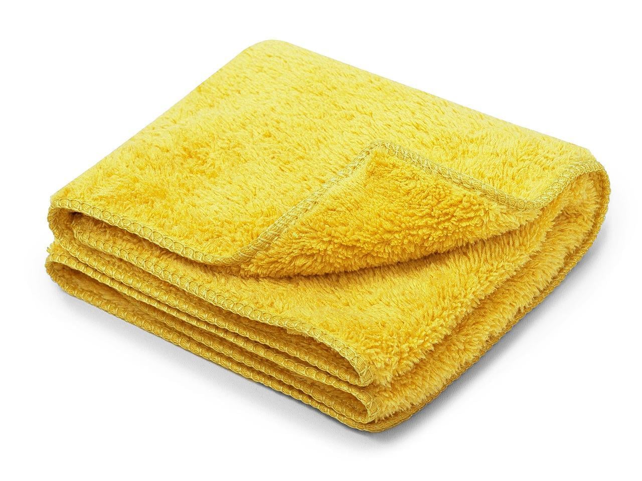 Тряпка из микрофибры для авто ультрамягкая 1234 Upgrade 40х40 см Желтый (11342)