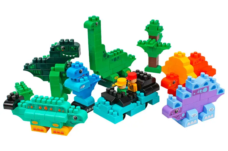 Конструктор блочний ТехноК 2222 Діно 190 деталей в коробці - фото 9 Конструктор блочний ТехноК 2222 Діно 190 деталей в коробці - фото 9