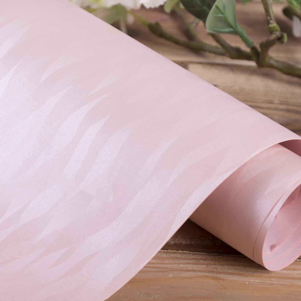 Бумага фактурная с тиснением в волну Розовый (4964-12)