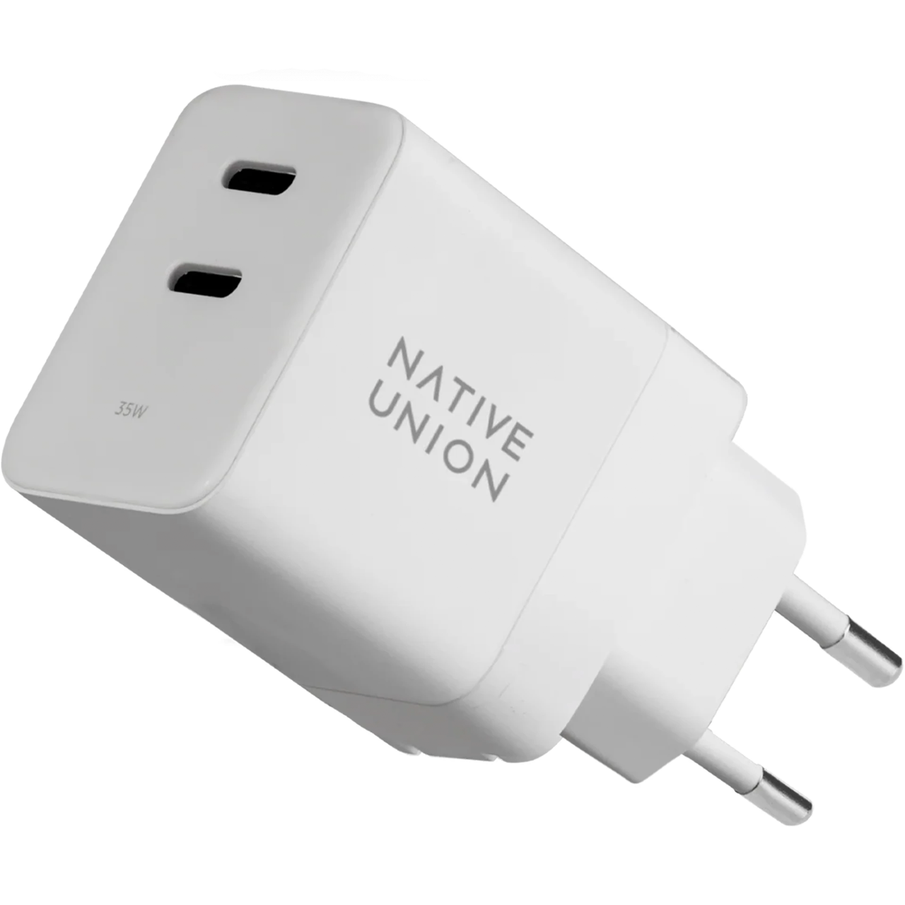 Зарядное устройство Native Union Fast GaN Charger PD 35W Dual USB-C Port White