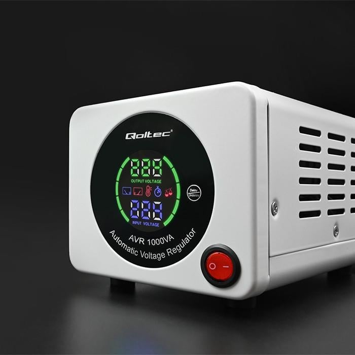 Стабілізатор напруги QOLTEC AVR 1000VA (50723) - фото 3 Стабілізатор напруги QOLTEC AVR 1000VA (50723) - фото 3