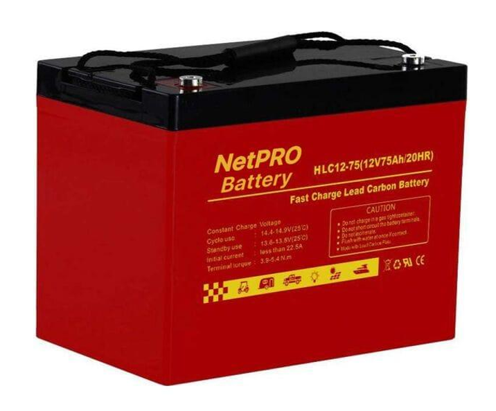 Аккумулятор NetPRO HLC 12-75 12V/75Ah Carbon GEL