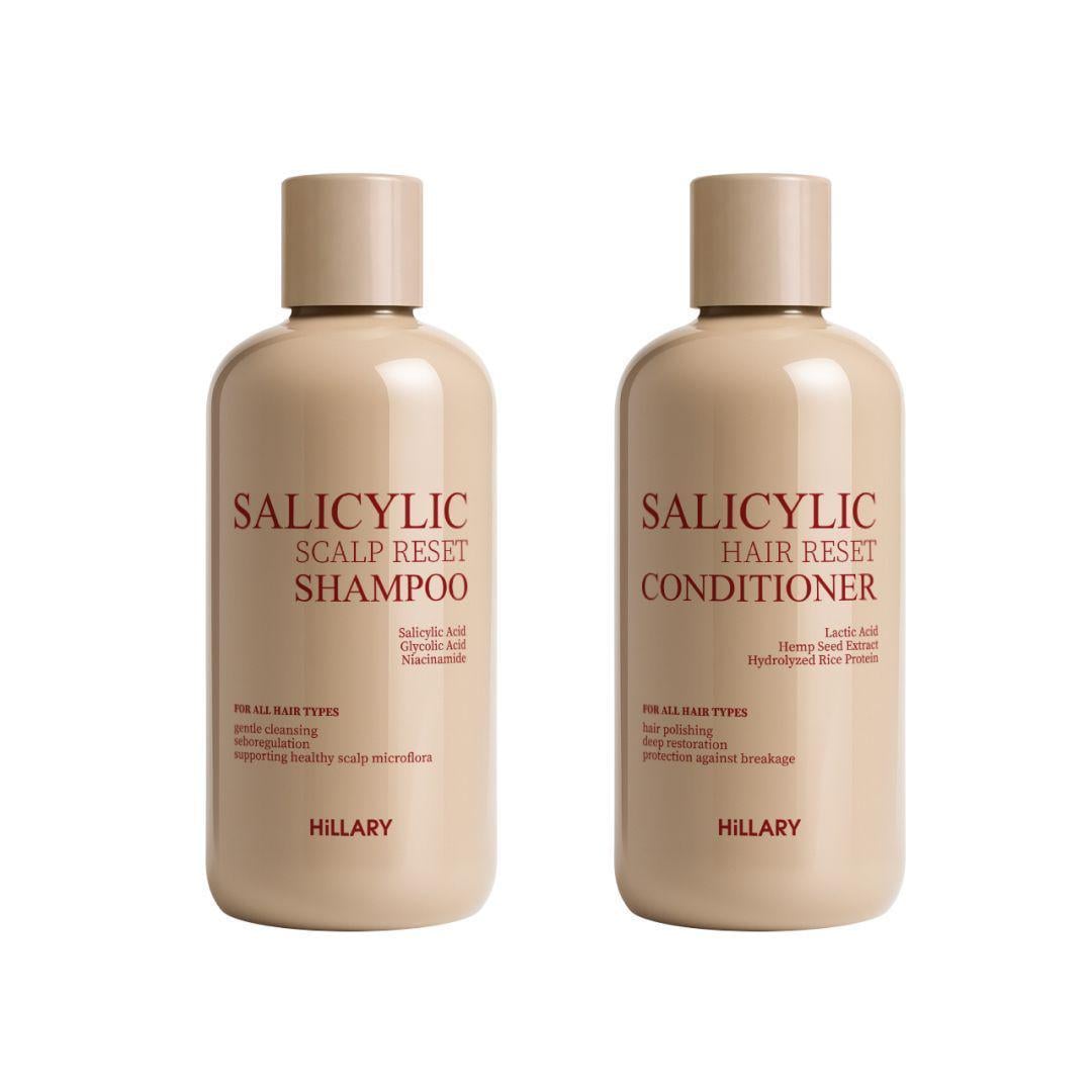 Набір для відновлення волосся та шкіри голови Hillary Salicylic Hair & Scalp Restoration Set з саліциловою кислотою (K-11-945)