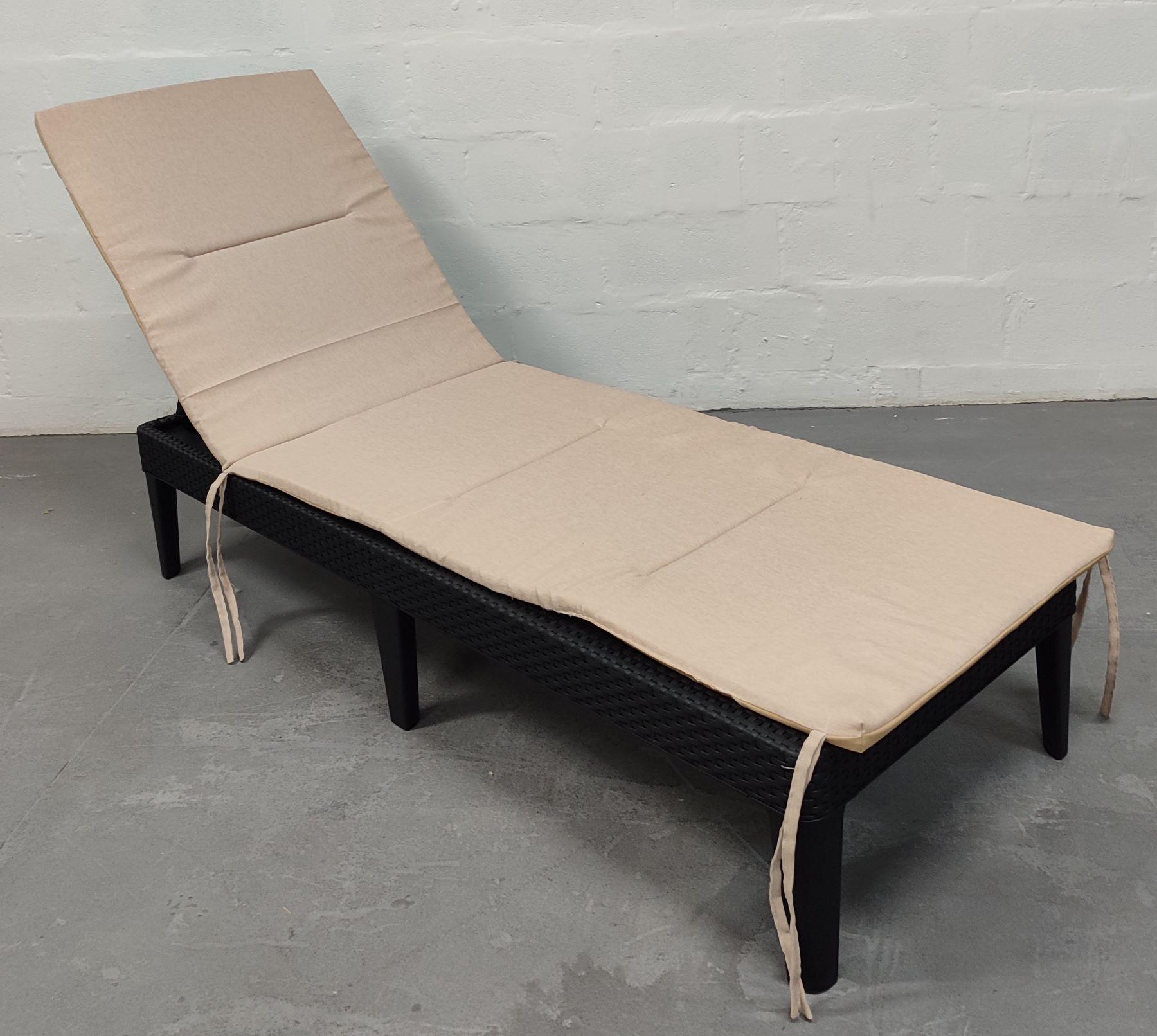 Матрас для шезлонга eGarden Luna хлопок 195x58x6 см Бежевый (5749) - фото 2 Матрас для шезлонга eGarden Luna хлопок 195x58x6 см Бежевый (5749) - фото 2