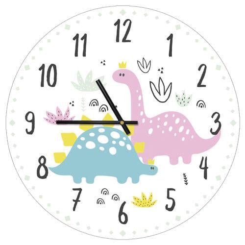 Часы настенные круглые Presentville Динозаврики 36 см (CHR P 20A007)