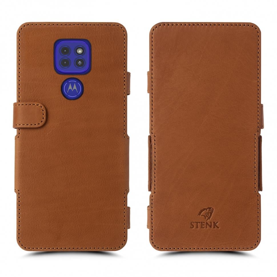 Чехол книжка Stenk Prime для Motorola Moto G9 Play Camel (66849)