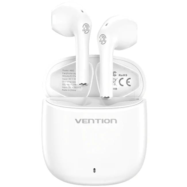 Навушники безпровідні Vention Elf Earbuds E02 TWS BT5.3 300mAh IPX4 White (NBGW0)