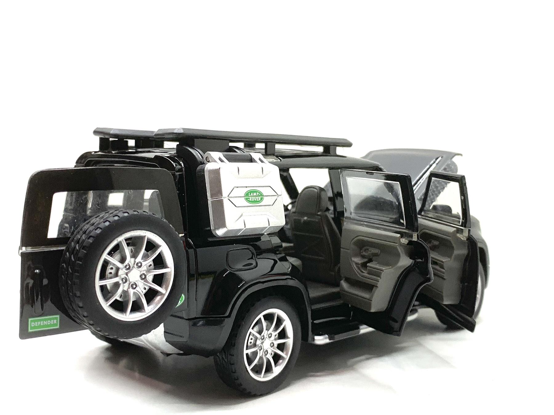 Машина АвтоСвіт Land Rover Defender інерційна масштаб 1:24 відчиняються двері/капот/багажник 21 см Чорний (AP-2018) - фото 7