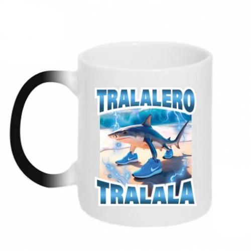 Чашка хамелеон Tralalero Tralala meme 320 мл Черно-белый (19361302-17-211304) Чашка хамелеон Tralalero Tralala meme 320 мл Черно-белый (19361302-17-211304)