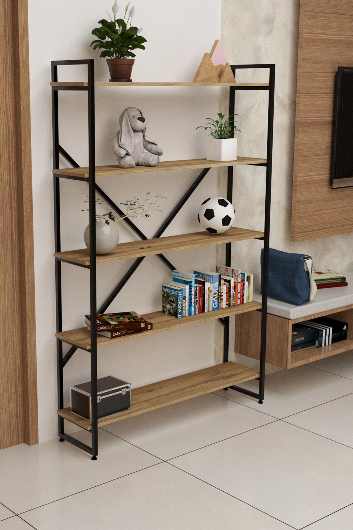 Стеллаж EcoLoft DSP-1177 в стиле лофт Дуб Аппалачи (DSP-1177-1)