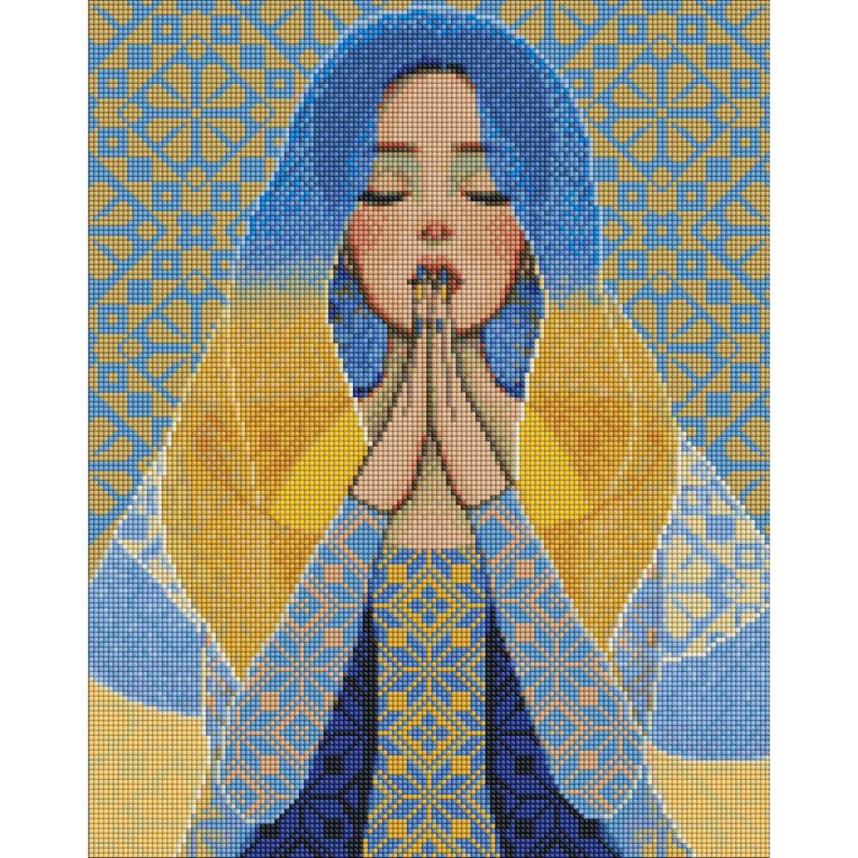 Алмазная мозаика Идейка С мольбой в сердце 40x50 см (AMO7626)