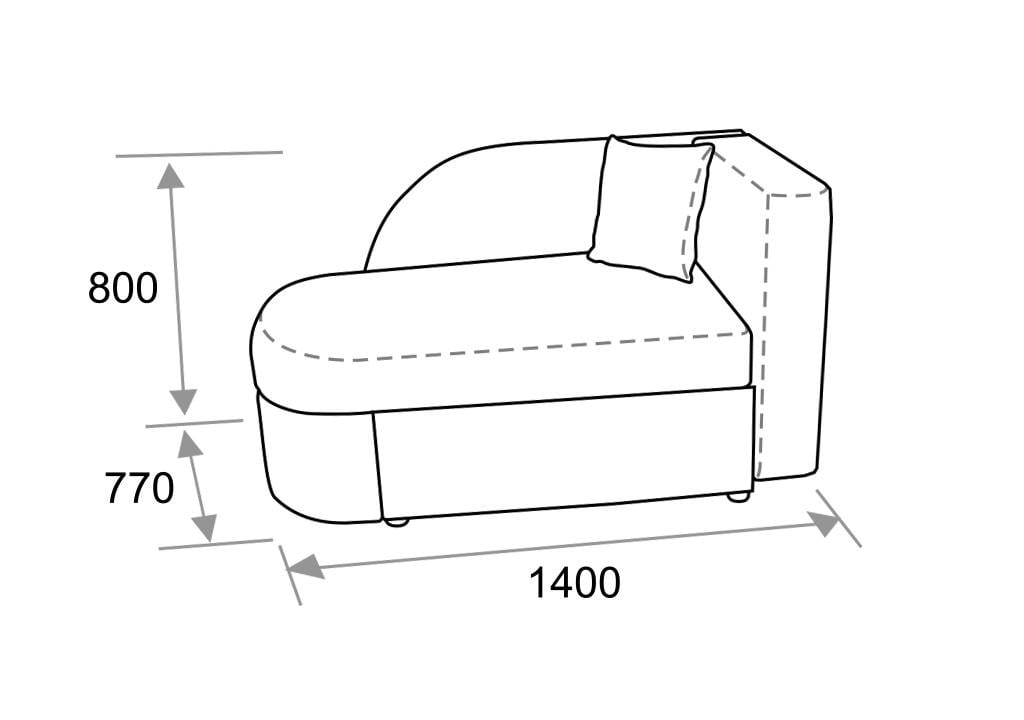 Тахта детская Аризона 1400х770х800 мм - фото 8 Тахта детская Аризона 1400х770х800 мм - фото 8