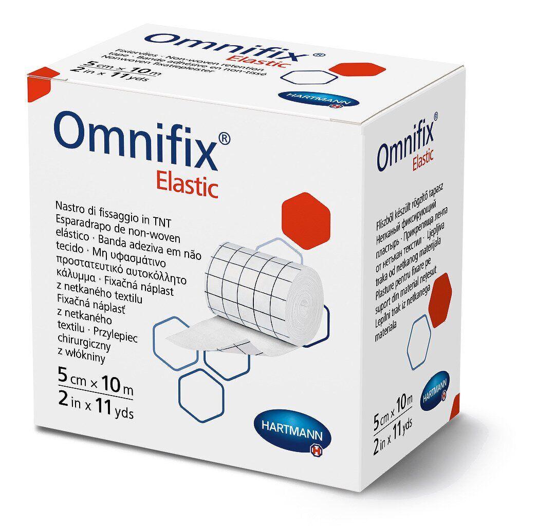 Пластир еластичний фіксуючий Omnifix Elastic на нетканій основі 5 см 10 м