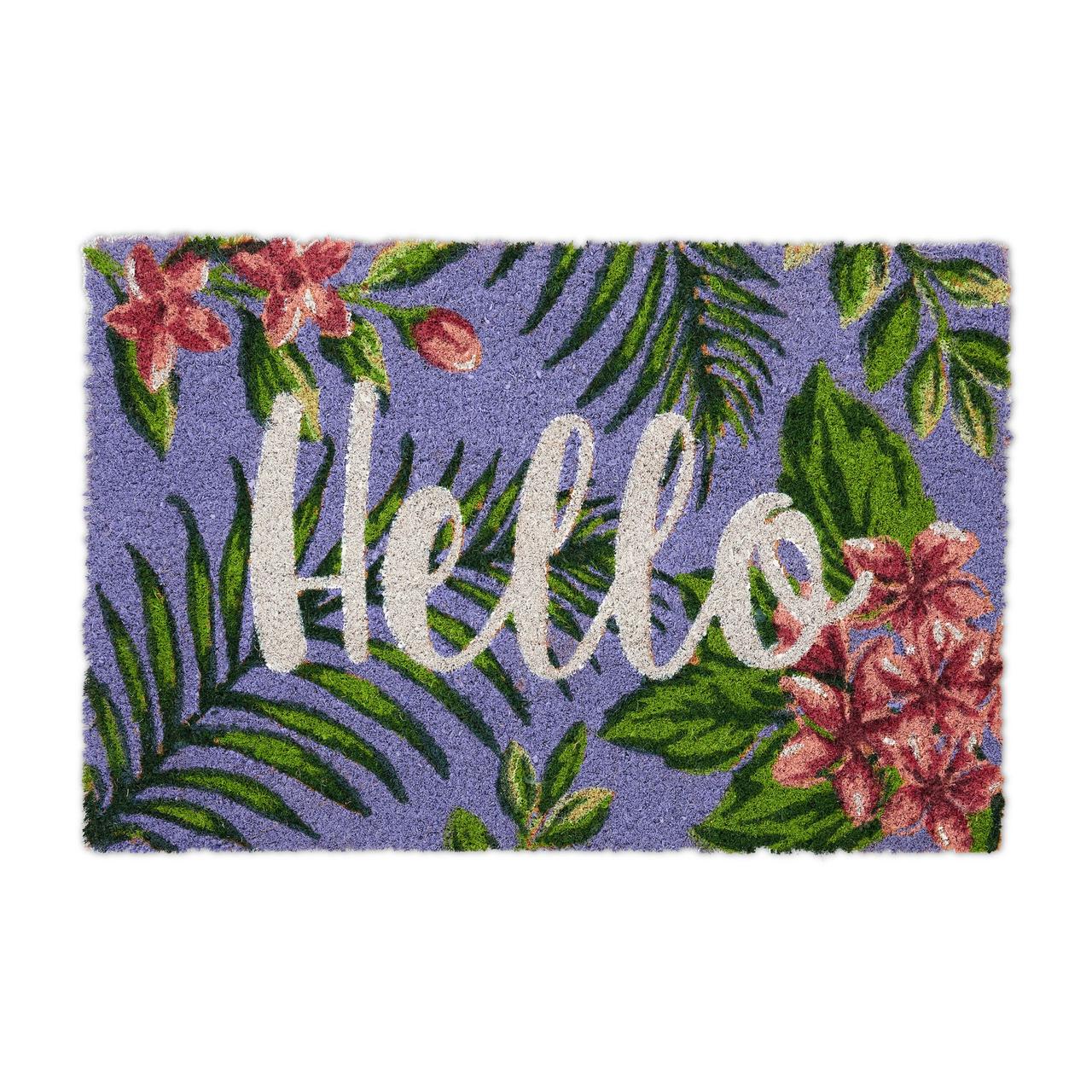 Коврик Relaxdays Hello из кокосового волокна 60x40 см (10046189) Коврик Relaxdays Hello из кокосового волокна 60x40 см (10046189)