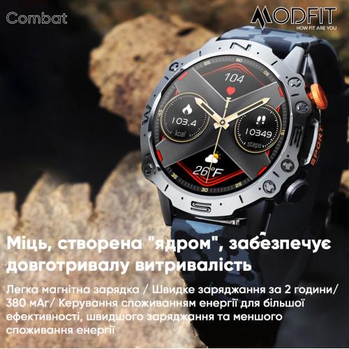 Смарт-годинник Modfit Combat All Black (2040673770) - фото 10