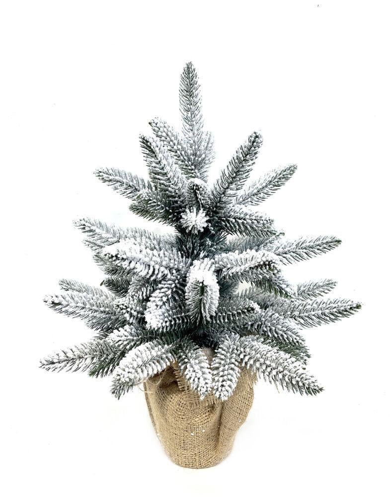 Ялинка лита Classic в мішковині 50 см Засніжений (210N/50/GS) - фото 1 Ялинка лита Classic в мішковині 50 см Засніжений (210N/50/GS) - фото 1