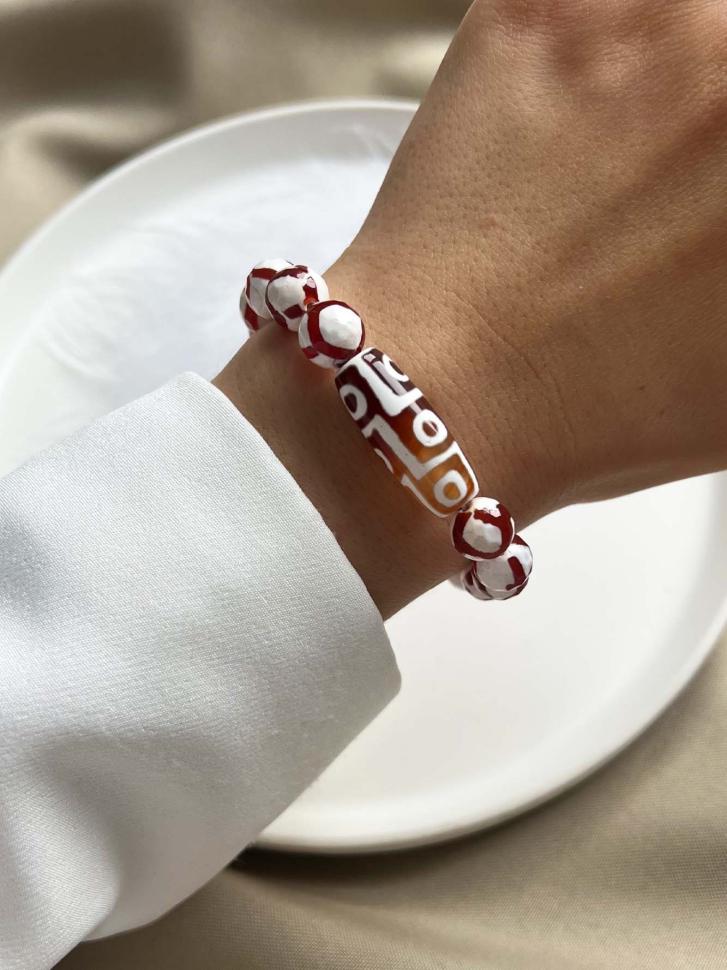 Браслет женский из агата "Моментальное богатство" (4609)