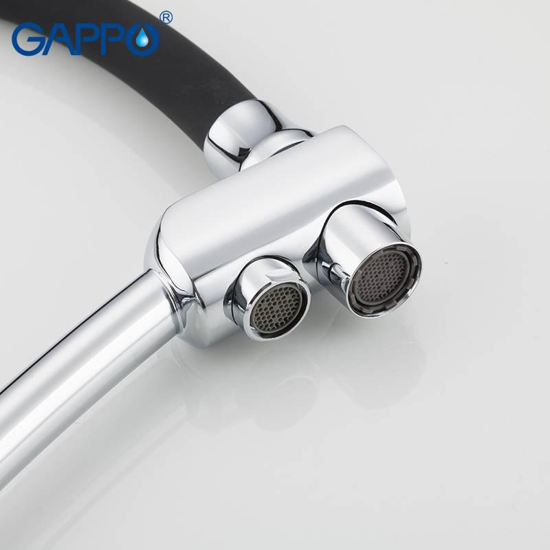 ᐉ Смеситель для кухни Gappo G4398-11 d 35 мм Черный/Хром • Купить в ...