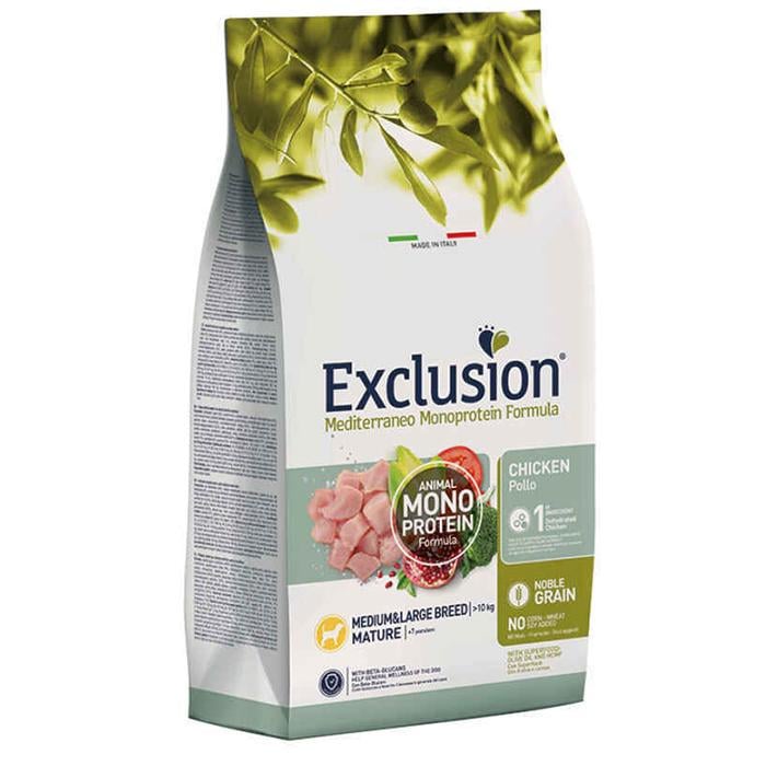 Корм сухой Exclusion Mature Chicken Medium/Large Breed для средних и больших пород 3 кг