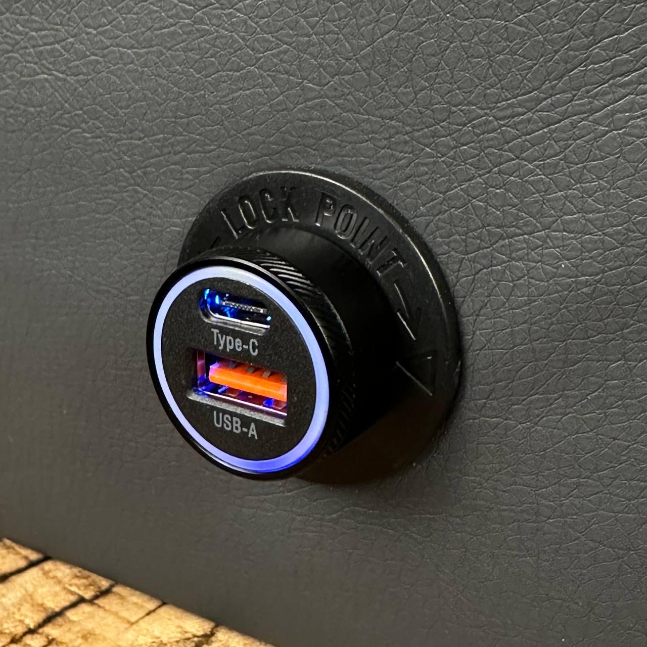 Зарядка в прикуриватель ESSAGER QC30 USB type-C 36 Вт быстрая зарядка - фото 9