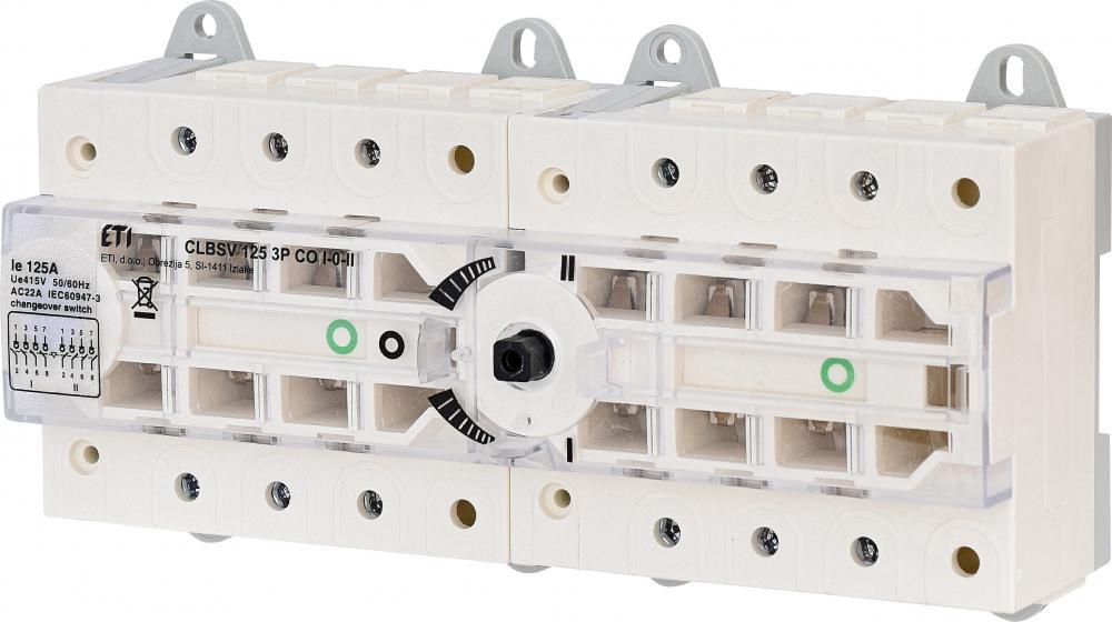 Переключатель нагрузки ETI CLBSV CO 1-0-2 3Р 125А трехпозиционный без рукоятки (4661892)