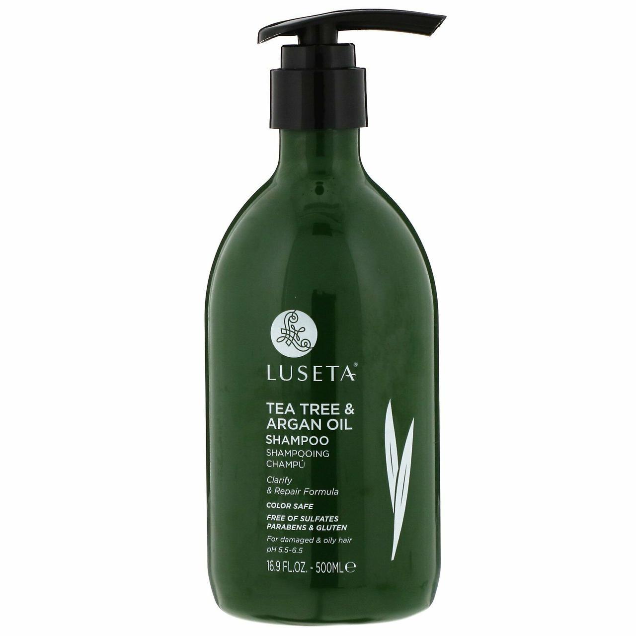 Шампунь Luseta Tea Tree&Argan Oil Shampoo для жирных волос 500 мл