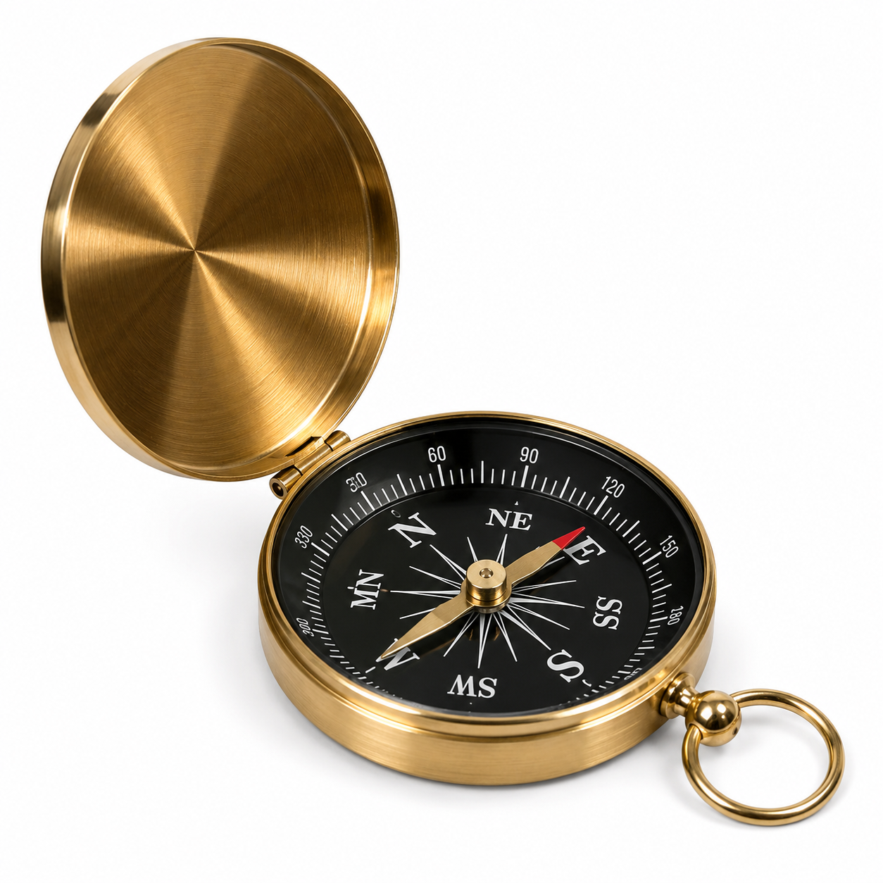 Компас туристический G453 Navigator Brass магнитный карманный (06993)