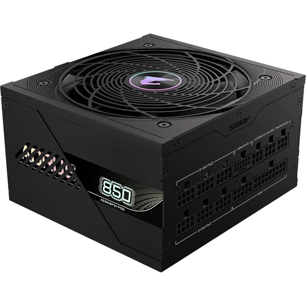 Блок питания 850W Gigabyte GP-AE850PM PG5 80 Pluse Platinum PCIe Gen 5.1 Fully modular Smart fan 120 мм