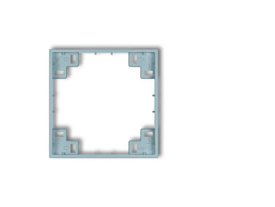 Рамка промежуточная Karlik Mini для розетки выключателя одноместная Голубой (48MRP-1)