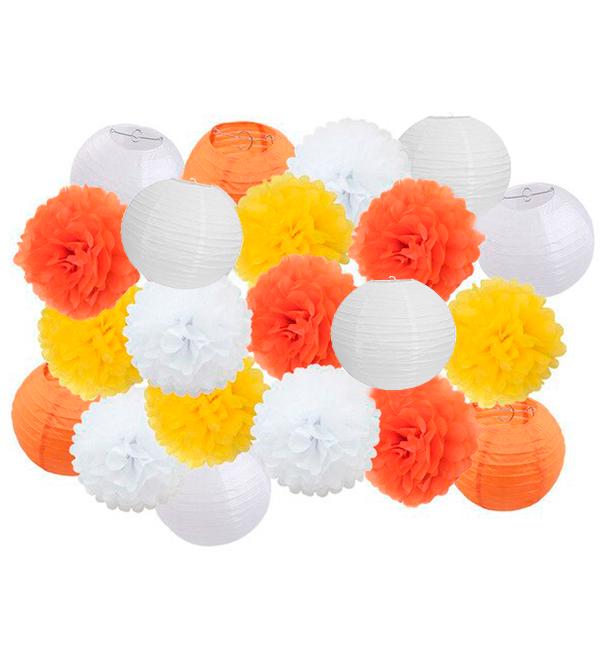 Праздничный декор 21 шт. Yellow/Orange (52293) Праздничный декор 21 шт. Yellow/Orange (52293)