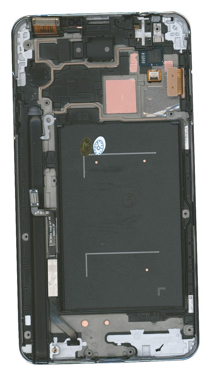 Матрица с тачскрином для телефона Samsung Galaxy Note 3 SM-N9000 с рамкой Белый
