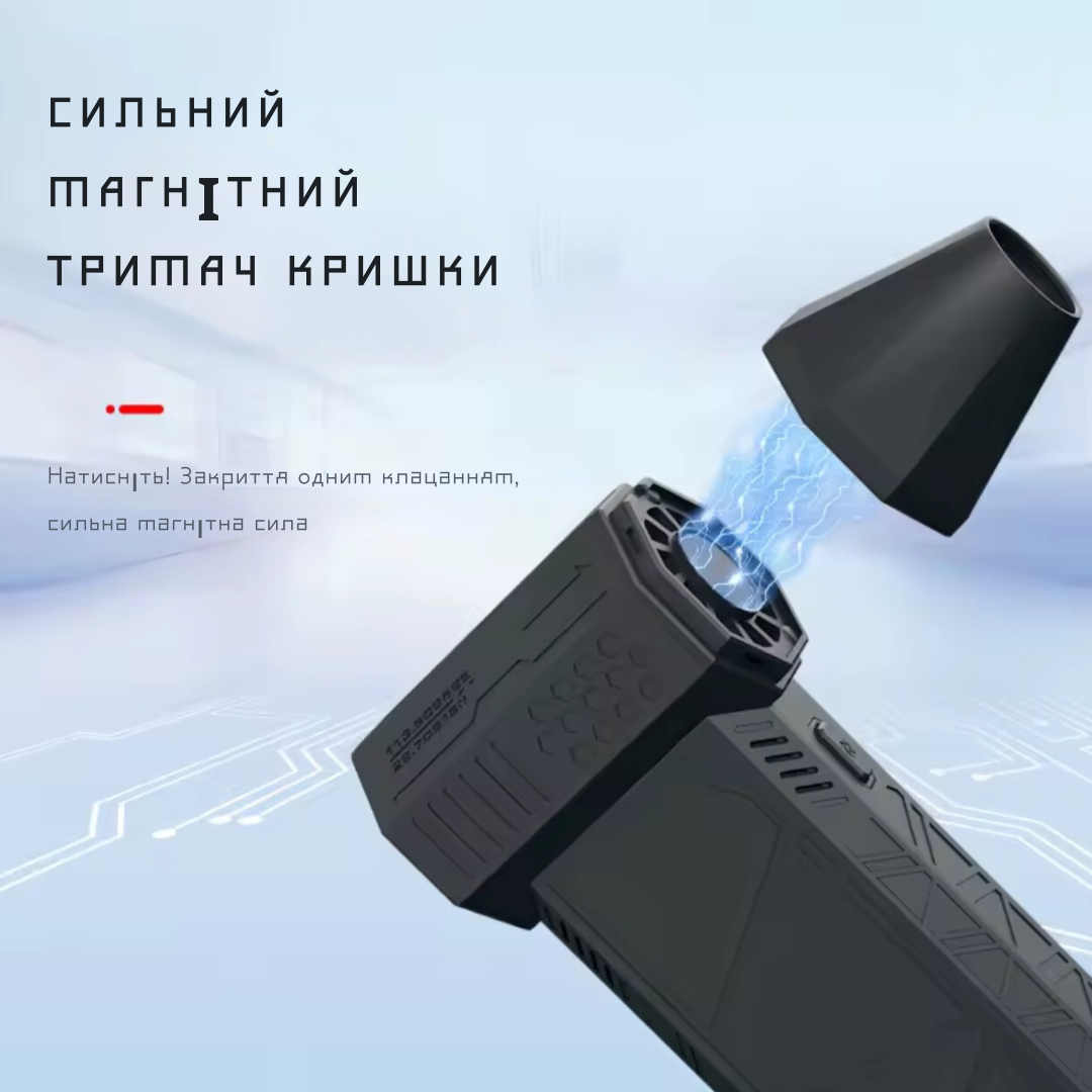 Турбовентилятор ручний Turbo Jet Fan VIOLENT X3 3000 mAh 52m/s - фото 5 Турбовентилятор ручний Turbo Jet Fan VIOLENT X3 3000 mAh 52m/s - фото 5