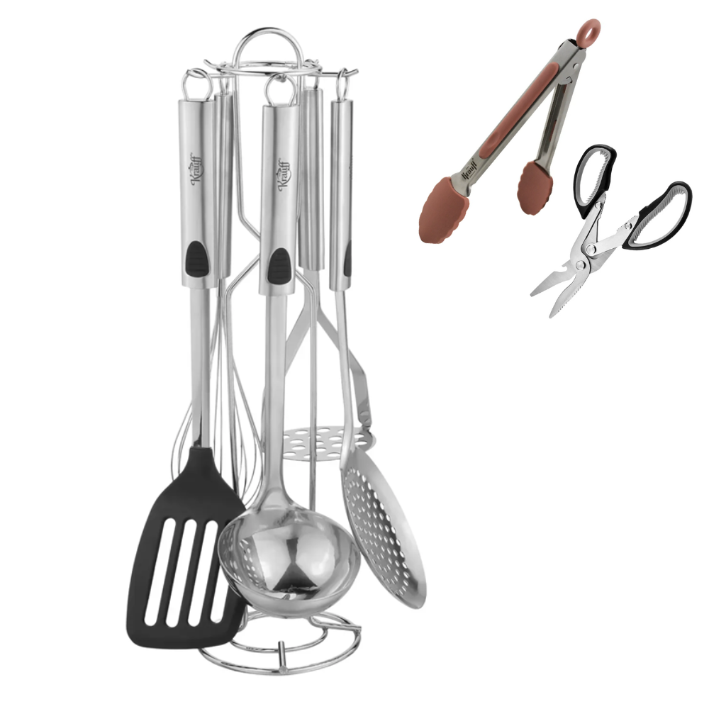 Набір кухонних інструментів на підставці Krauff Speise 8 пр. (55-333-459)