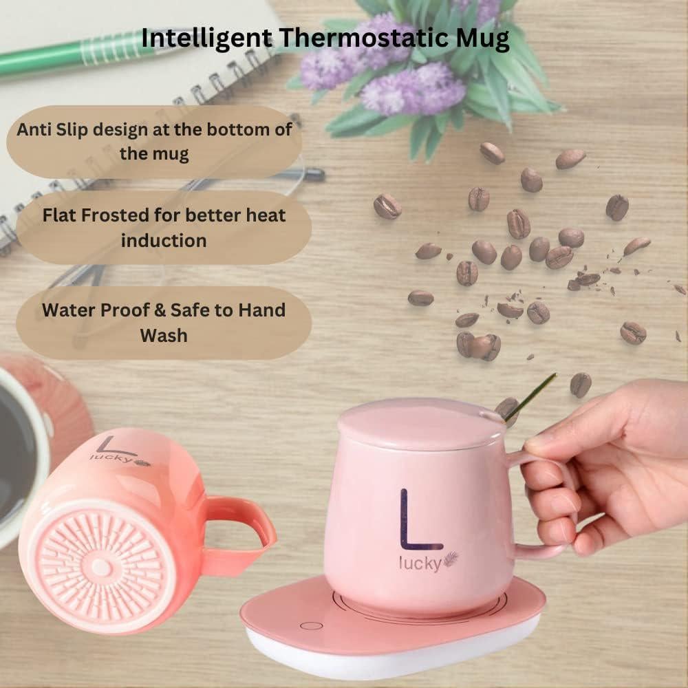 Чашка Lucky з підігрівом від 220V 350 мл Рожевий (23448688) - фото 6 Чашка Lucky з підігрівом від 220V 350 мл Рожевий (23448688) - фото 6