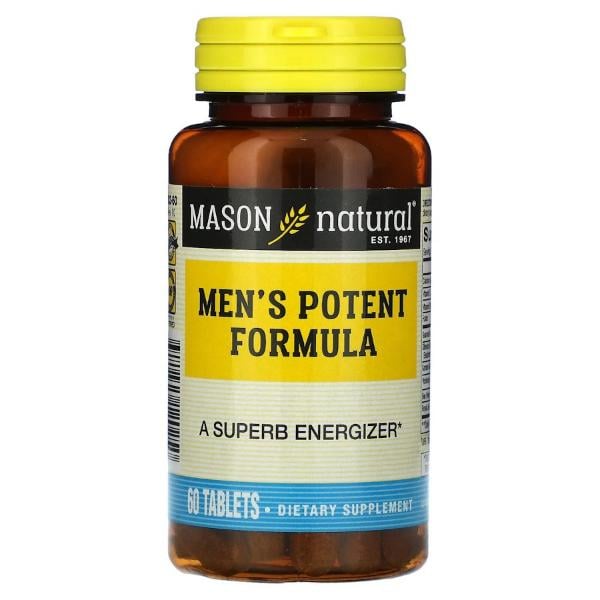 Вітамінно-мінеральний комплекс для чоловіків Mason Natural Men's Potent Formula 60 таблеток (000021140)
