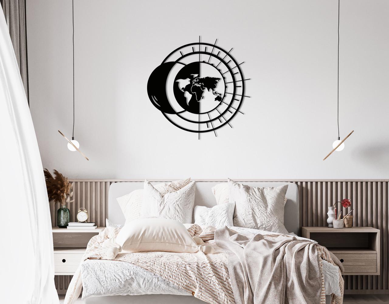 Декоративное панно на стену Upwood Decor Worldmoon 40х40 см Black (1522245257)
