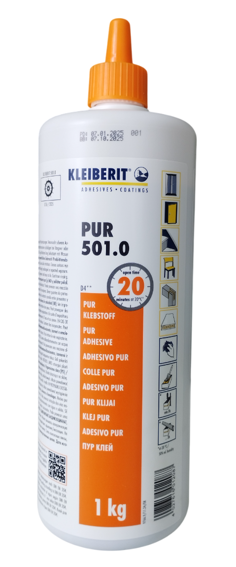 Клей столярный полиуретановый Kleiberit PUR 501,0 1 кг (1459106916)
